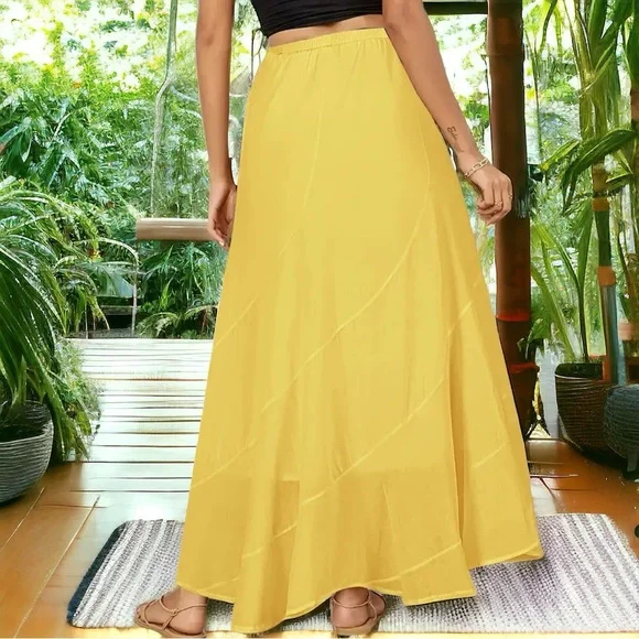 Boho Embroidered Maxi Skirt Medium - Picture 2 of 3